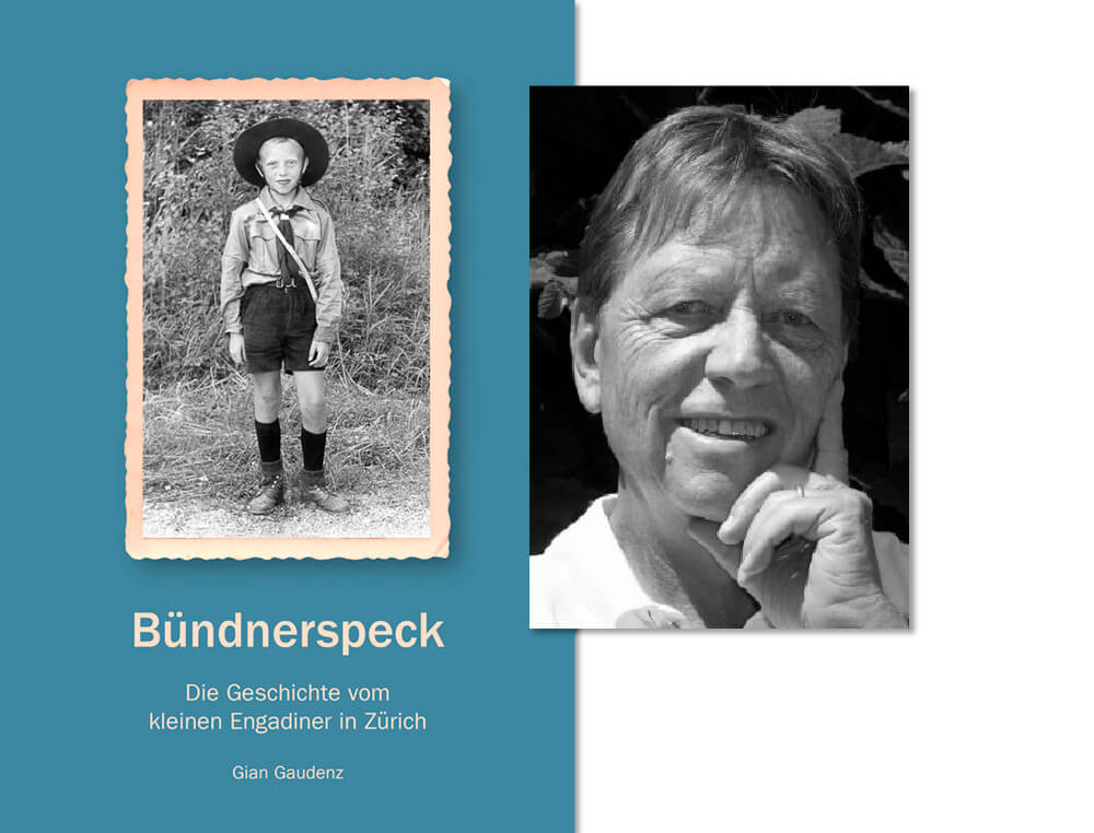 Bündnerspeck - Die Geschichte vom kleinen Engadiner in Zürich. Eine Lesung von Gian Gaudenz in der Bibliothek Landquart